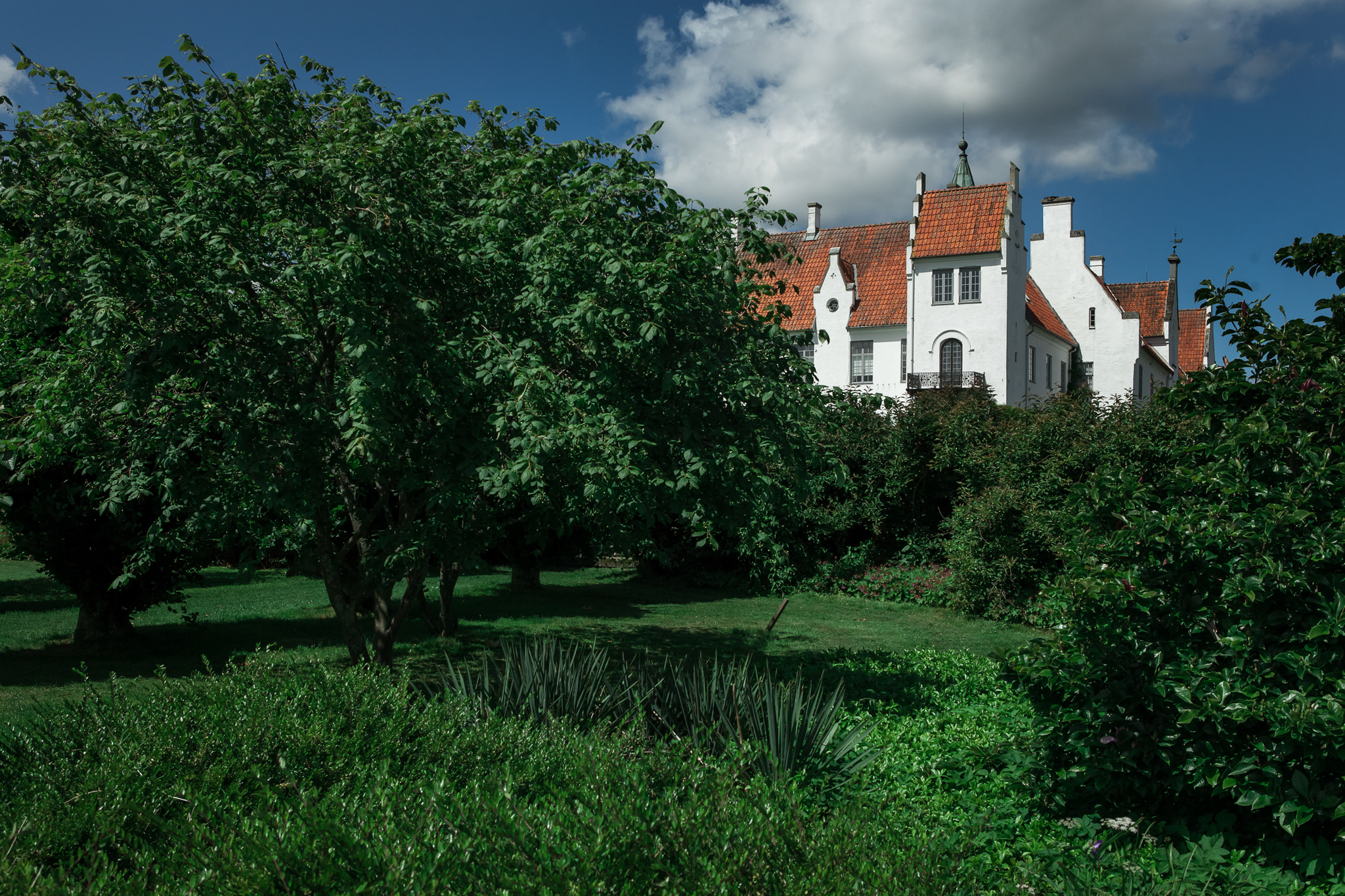 Bosjökloster innegård av Bröllopsfotograf Skåne