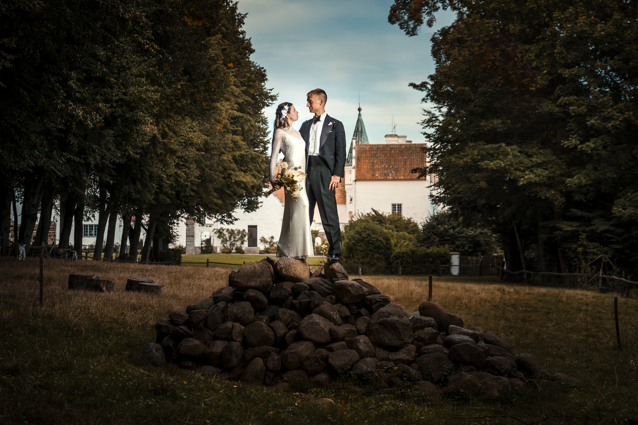 Bröllop på Bosjökloster av bröllopsfotograf Lund